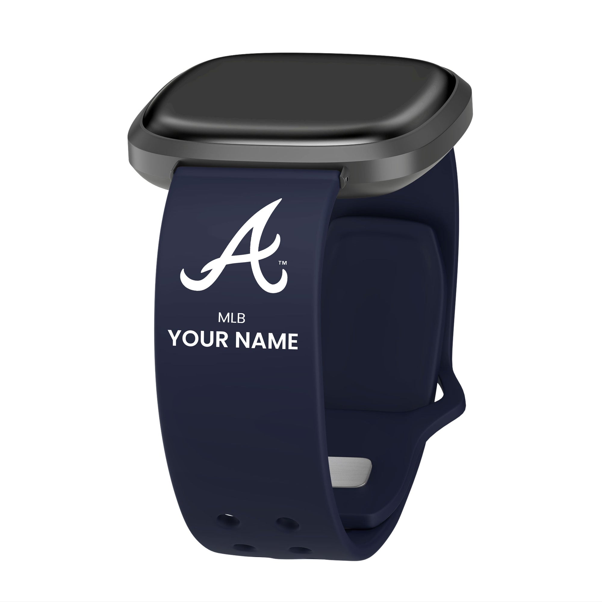 Atlanta Braves HD Custom Name Watch Band Compatible with Fitbit Versa 3 and Sense