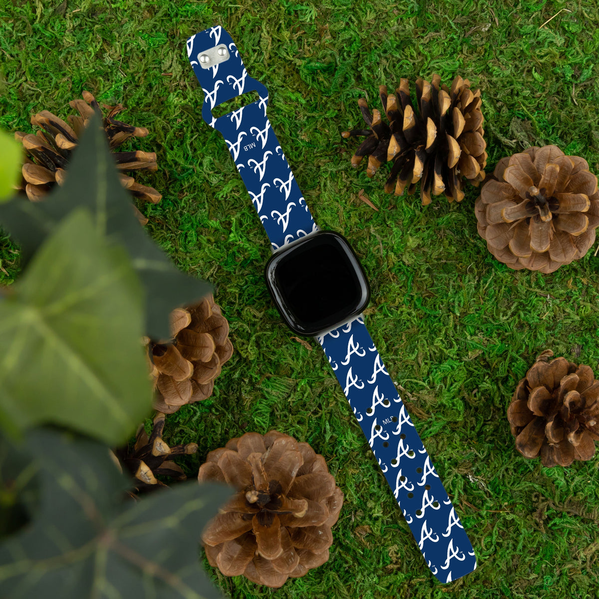 Atlanta Braves HD Fitbit Versa 3 and Sense Watch Band