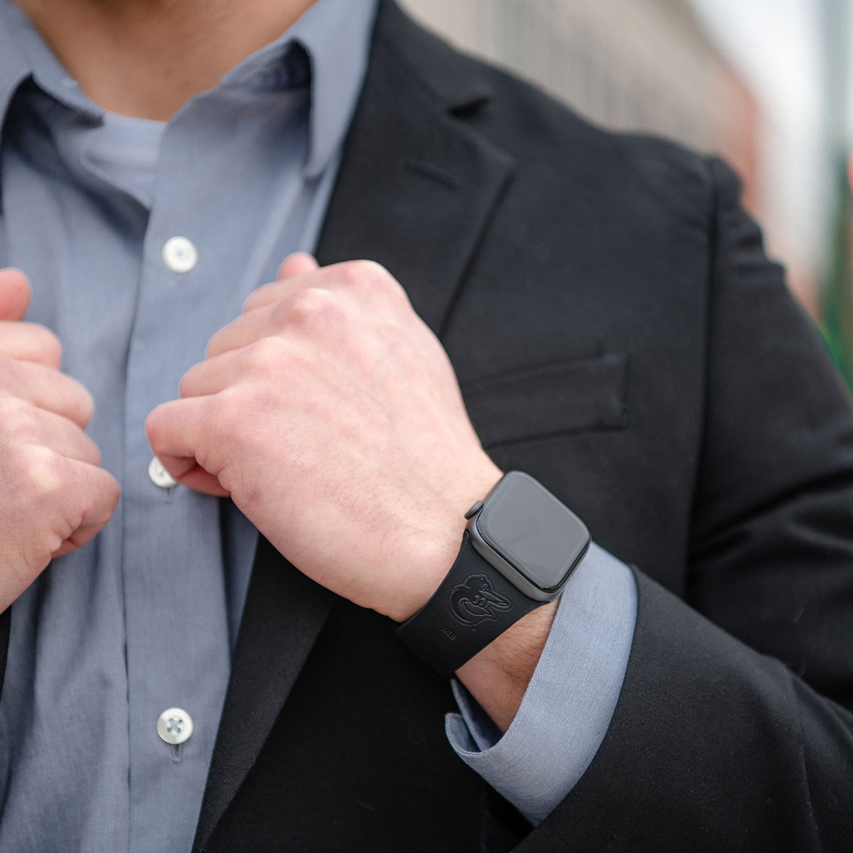 Game Time Baltimore Orioles Engraved Apple Watch Band