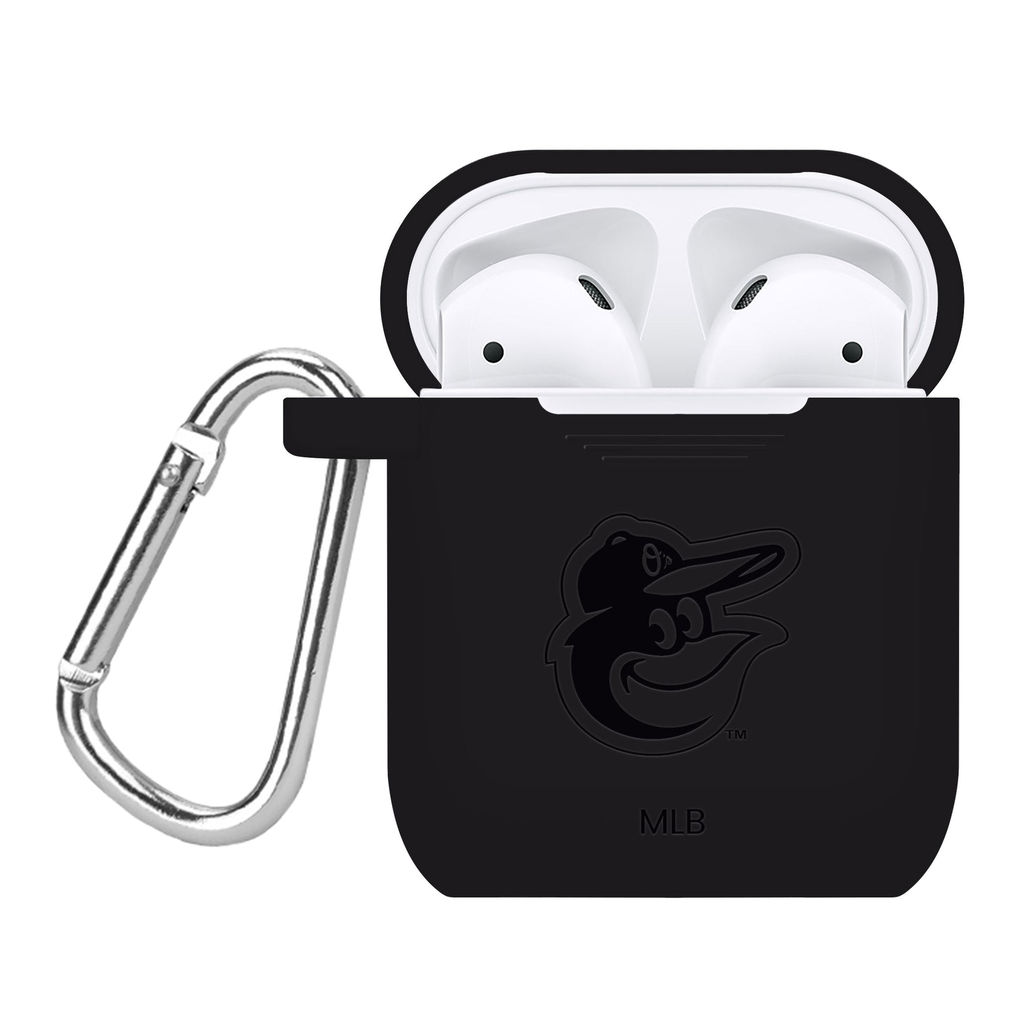 Game Time Baltimore Orioles Engraved Silicone AirPods Case Cover