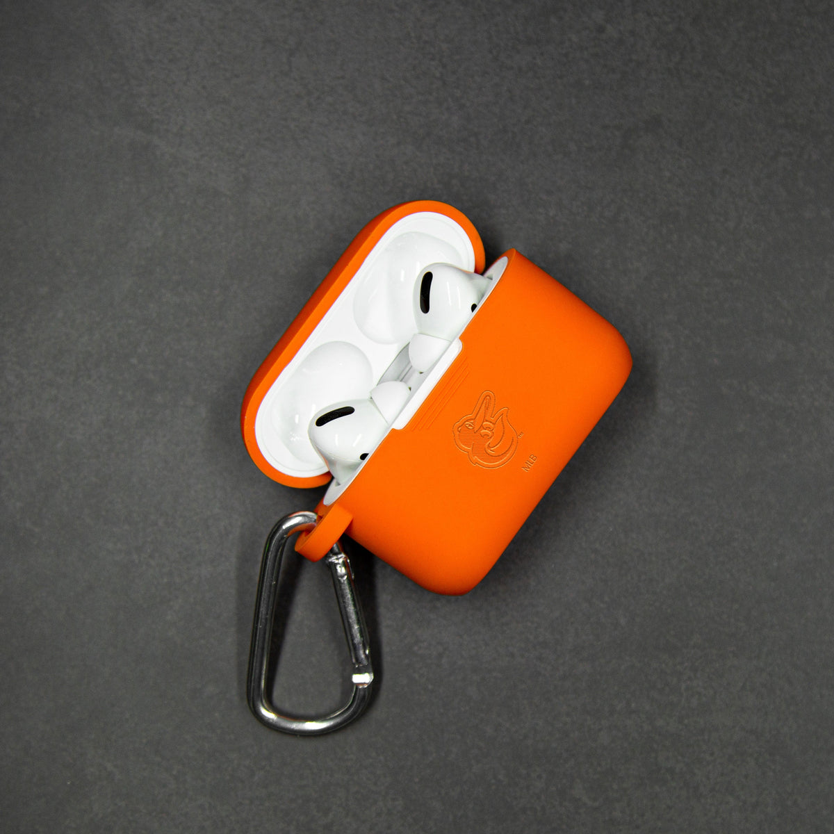 Game Time Baltimore Orioles Engraved Silicone AirPods Pro Case Cover