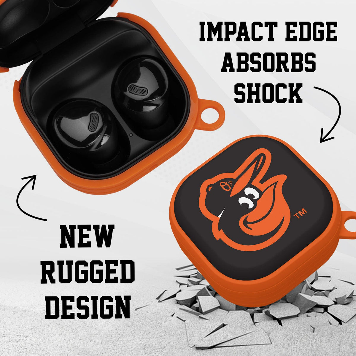 Baltimore Orioles HDX Samsung Galaxy Buds Pro Case Cover