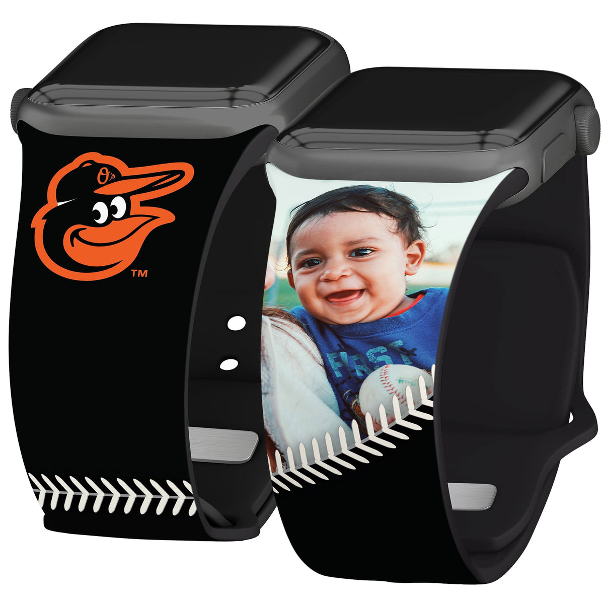 Baltimore Orioles Custom Photo HD Apple Watch Band