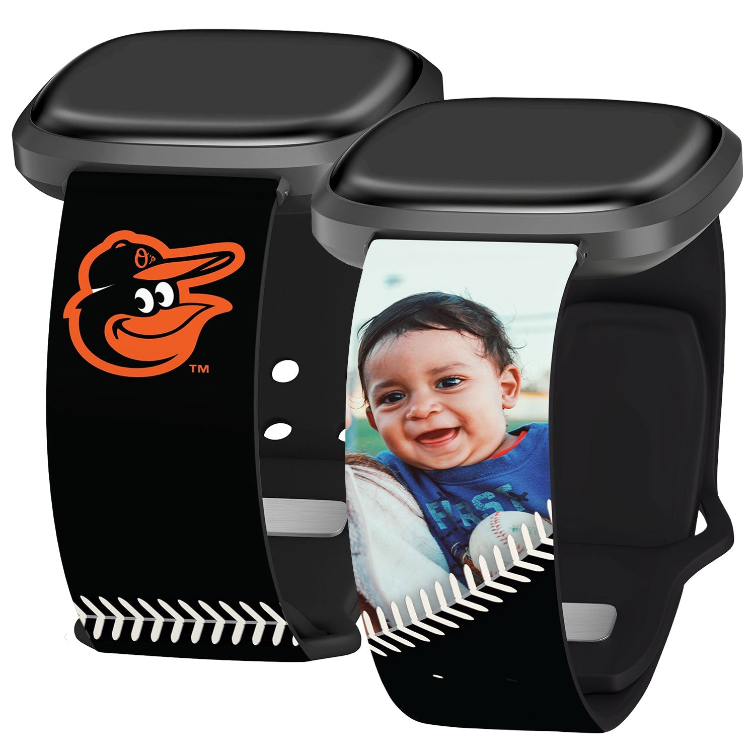 Baltimore Orioles Custom Photo HD Fitbit Versa 3 & Sense Band