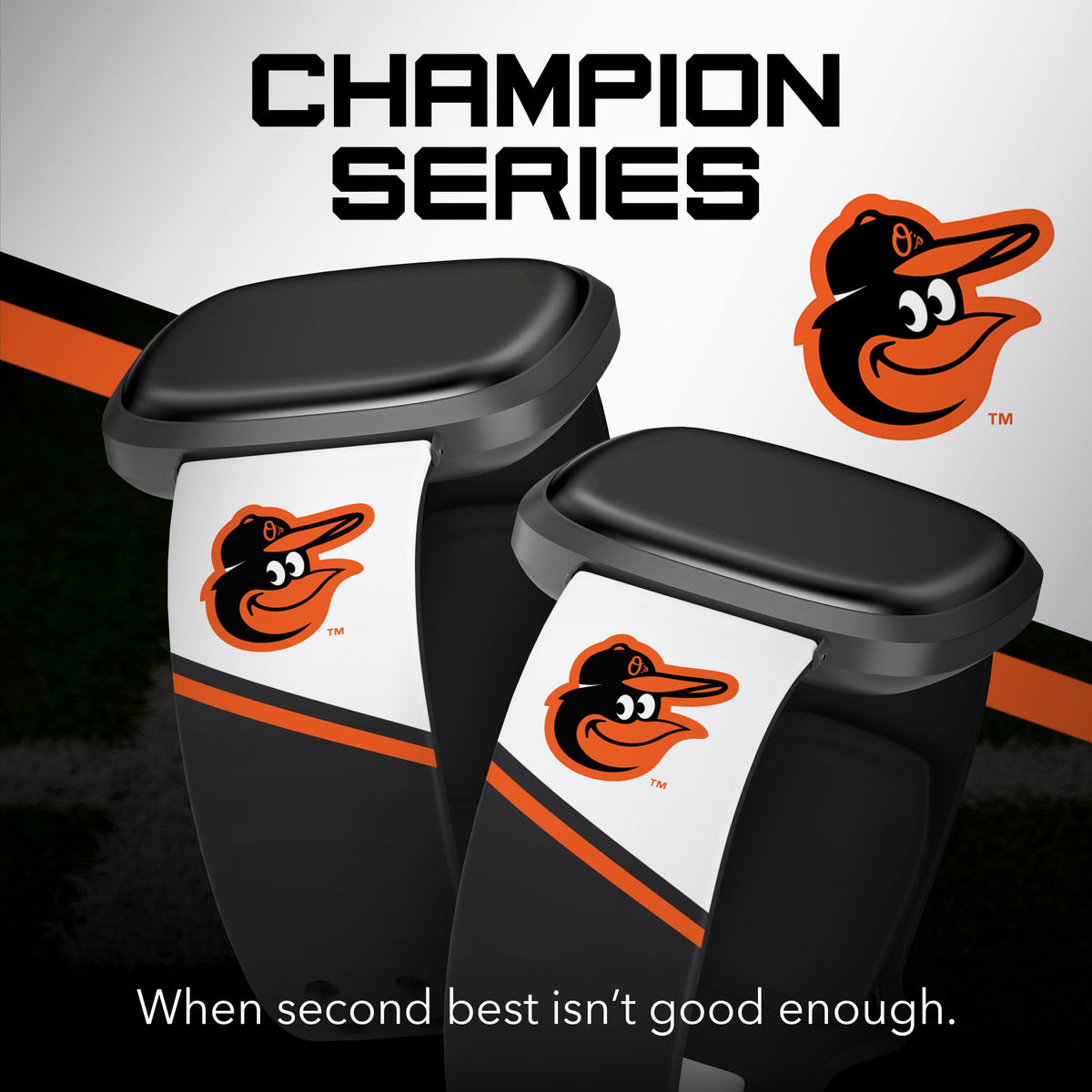 Baltimore Orioles HD Champion Series Fitbit Versa 3 &amp; Sense Watch Band