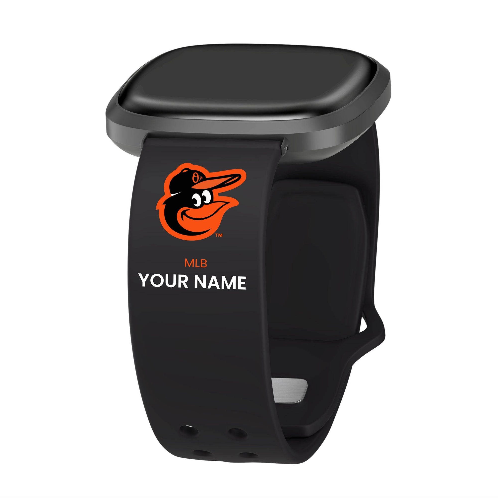 Baltimore Orioles HD Custom Name Watch Band Compatible with Fitbit Versa 3 and Sense