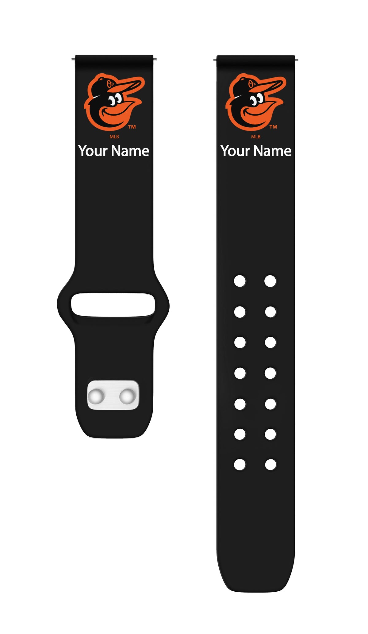 Baltimore Orioles HD Custom Name Watch Band Compatible with Samsung Galaxy Watch and more