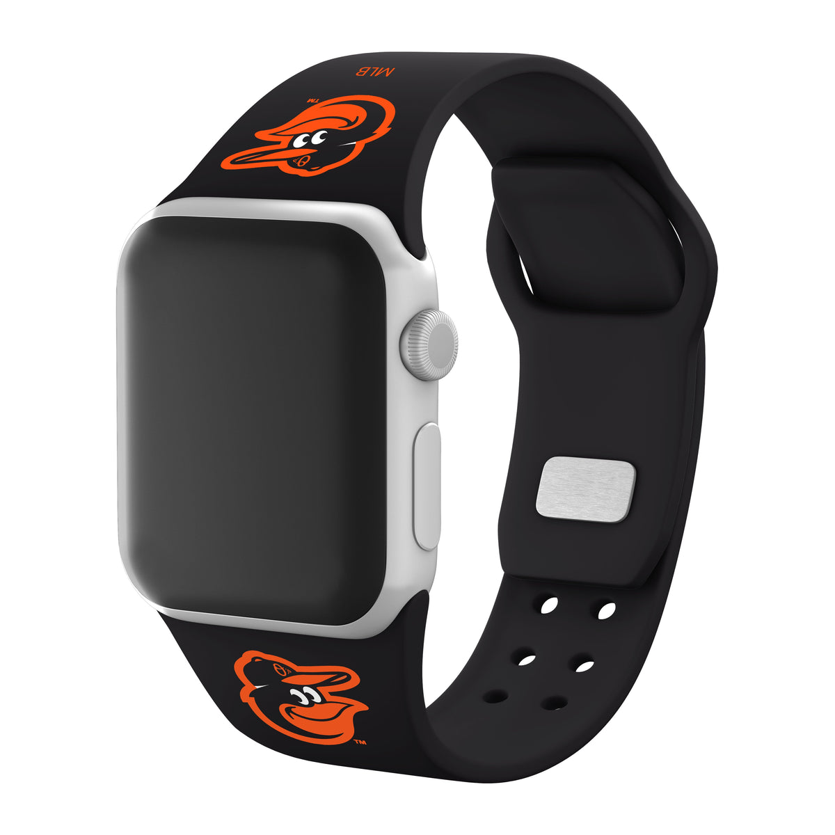 Baltimore Orioles Silicone Apple Watch Band - Game Time