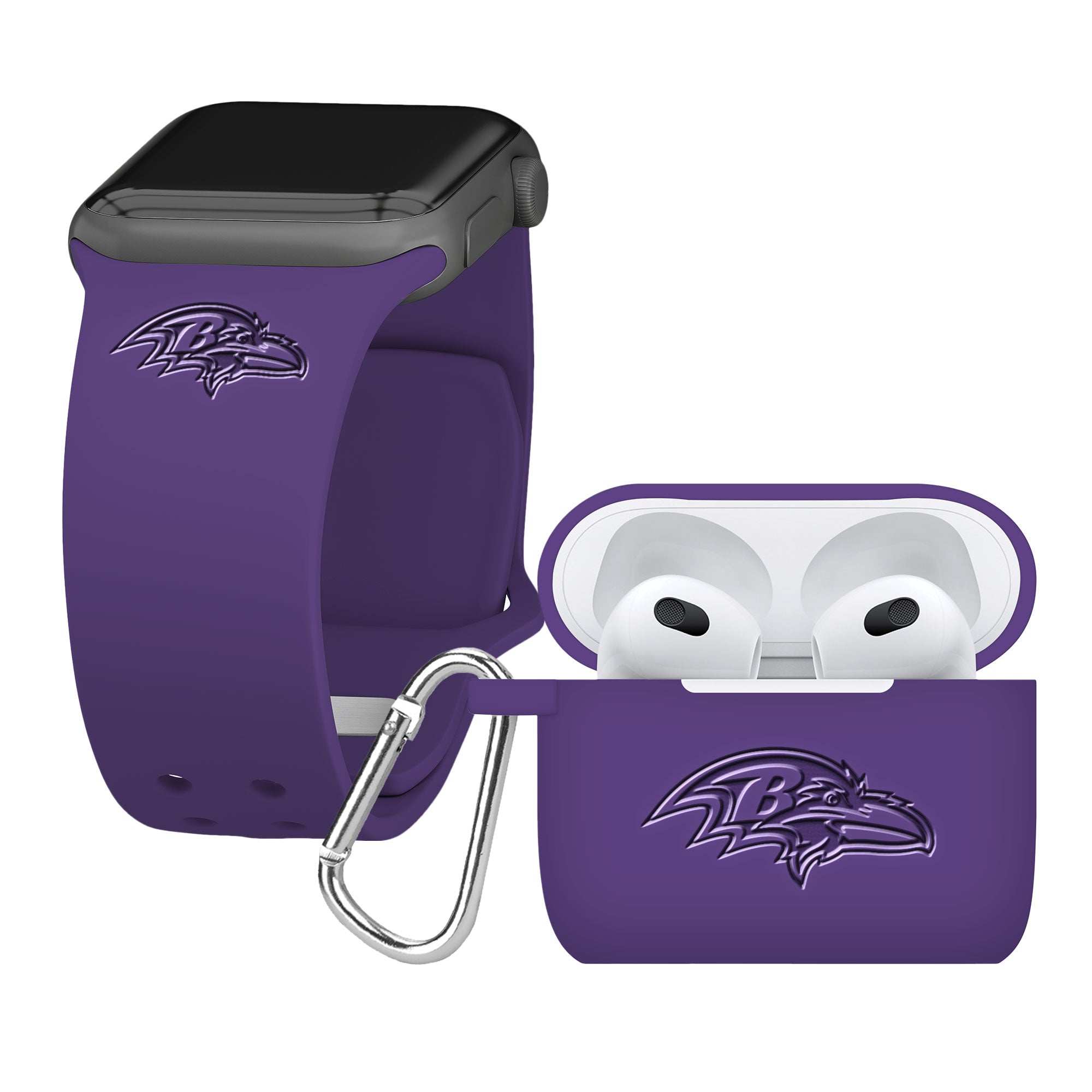 Game Time Baltimore Ravens Engraved Apple Gen 3 Combo Package