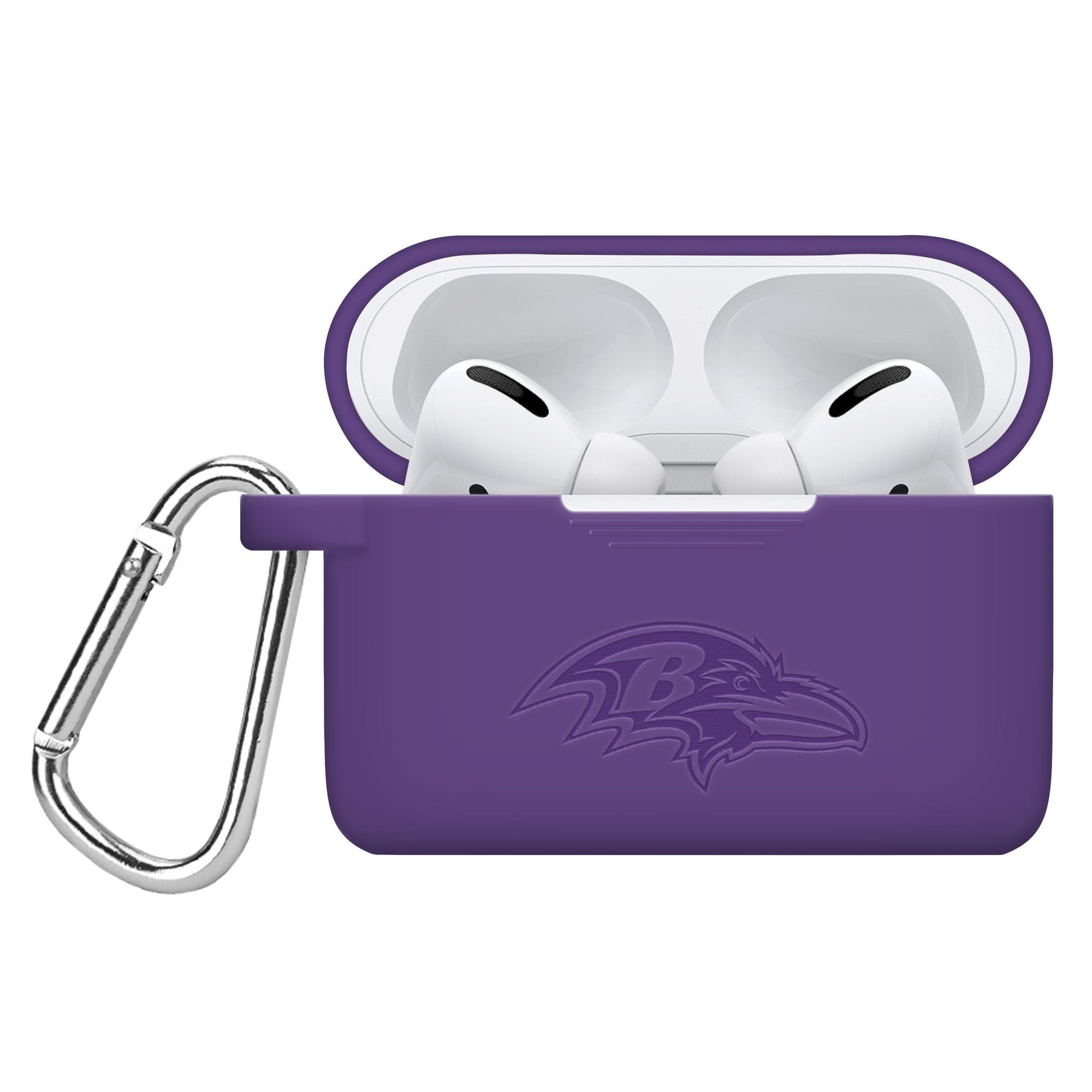 Game Time Baltimore Ravens Engraved AirPods Pro Silicone Case Cover