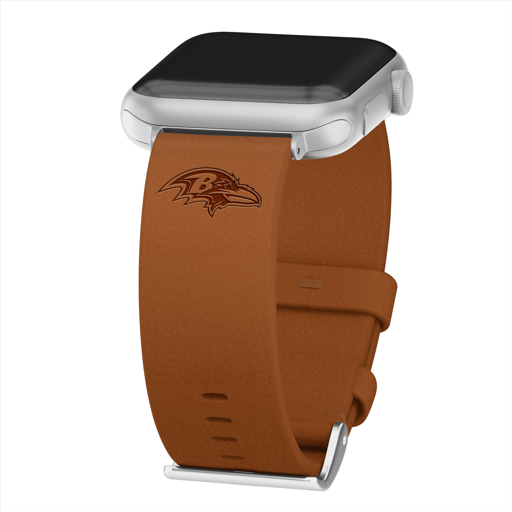 Game Time Baltimore Ravens Leather Apple Watch Band