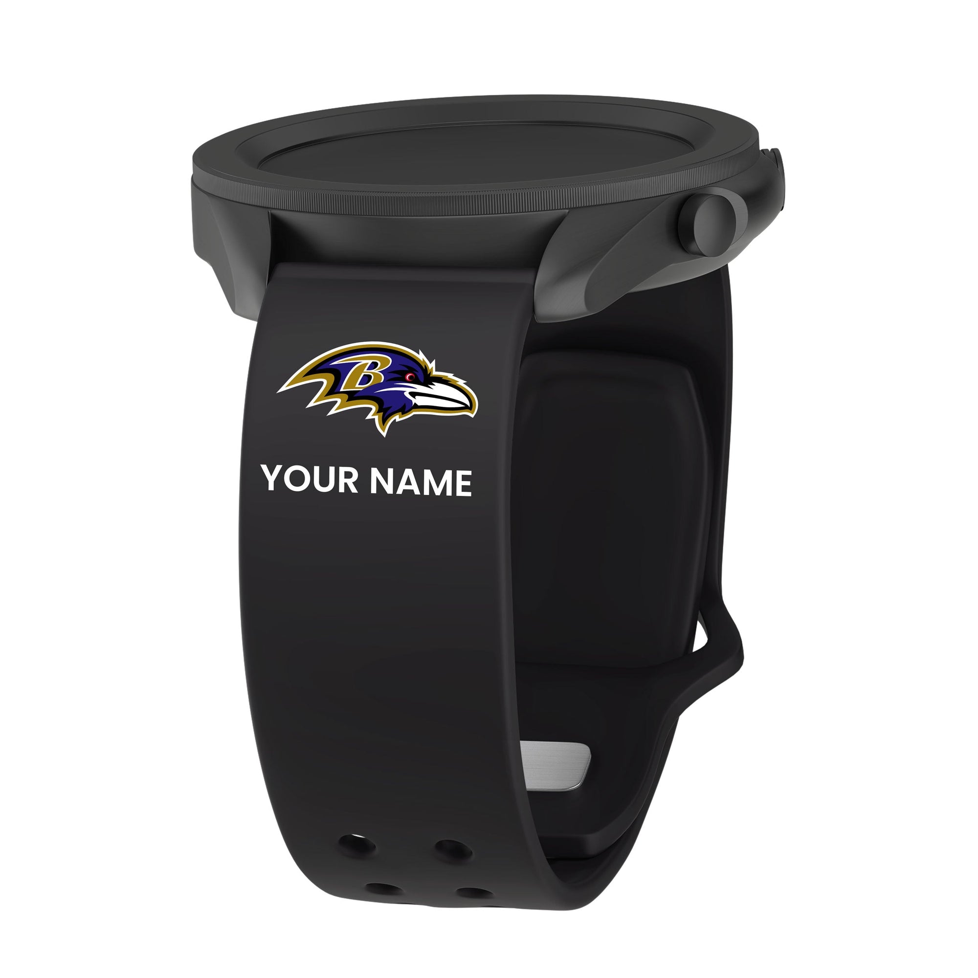 GAME TIME Baltimore Ravens Custom Name HD Quick Change Watch Band