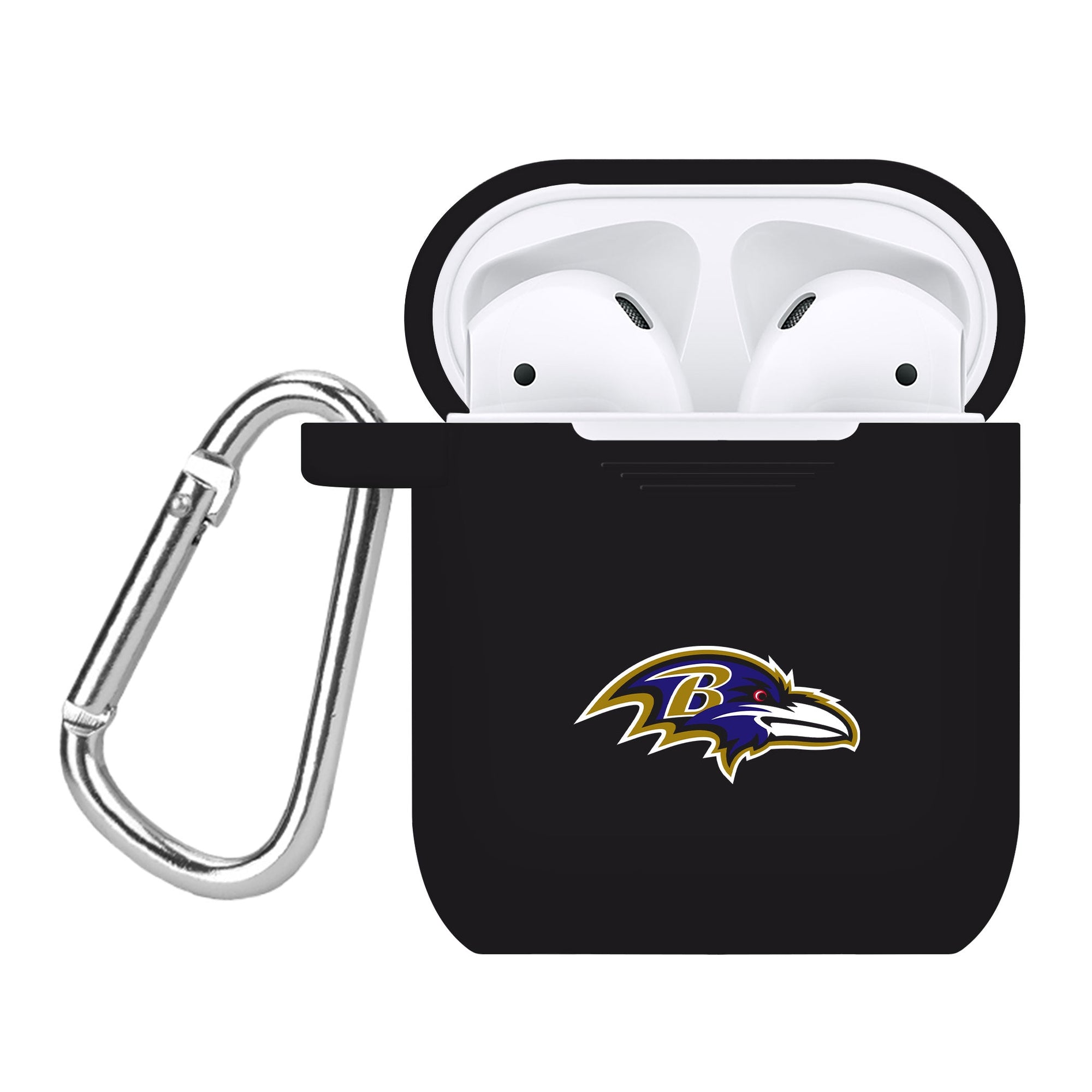 Game Time Baltimore Ravens Silicone Case Cover for Apple AirPods Battery Case