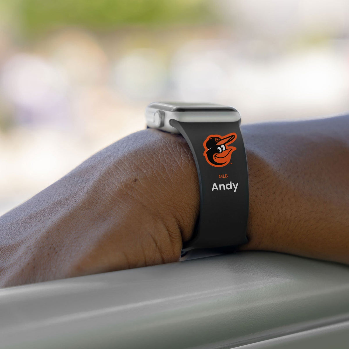 Baltimore Orioles HD Custom Name Apple Watch Band