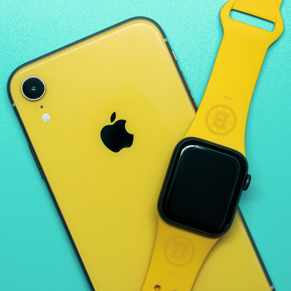 Game Time Boston Bruins Engraved Apple Watch Band