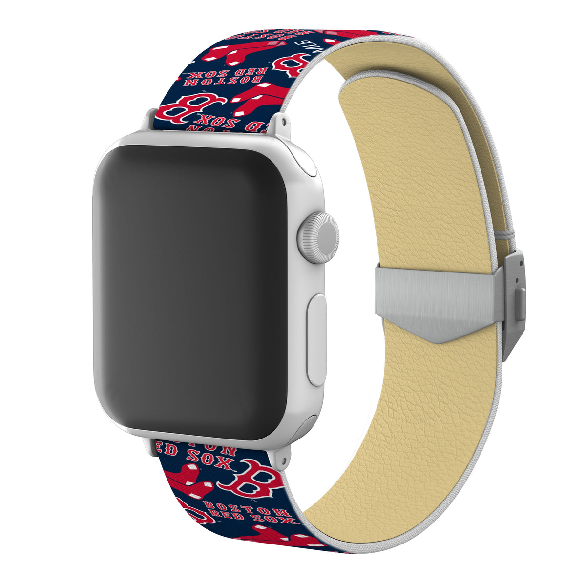 Game Time Boston Red Sox Signature Series Apple Watch Band With Engraved Buckle