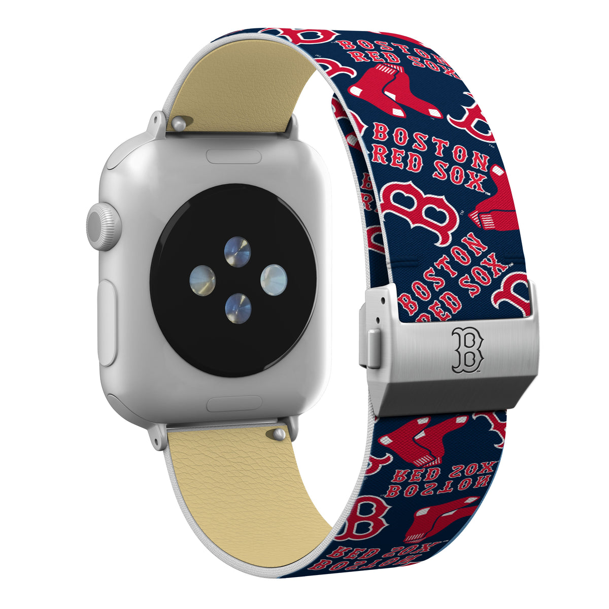 Game Time Boston Red Sox Signature Series Apple Watch Band With Engraved Buckle