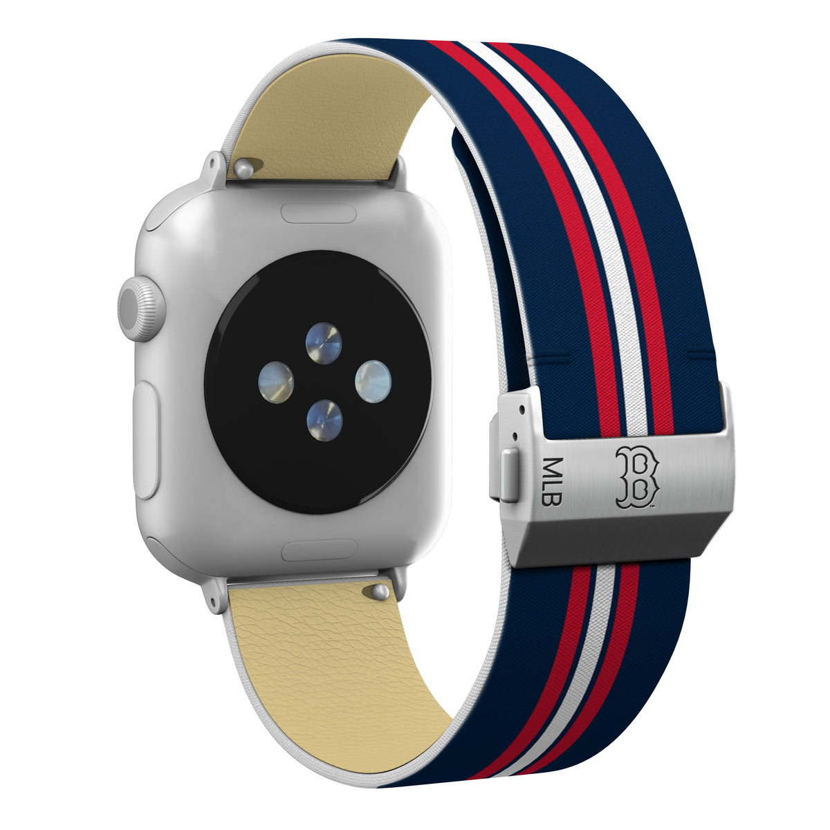 Boston Red Sox Full Print Watch Band With Engraved Buckle - Game Time