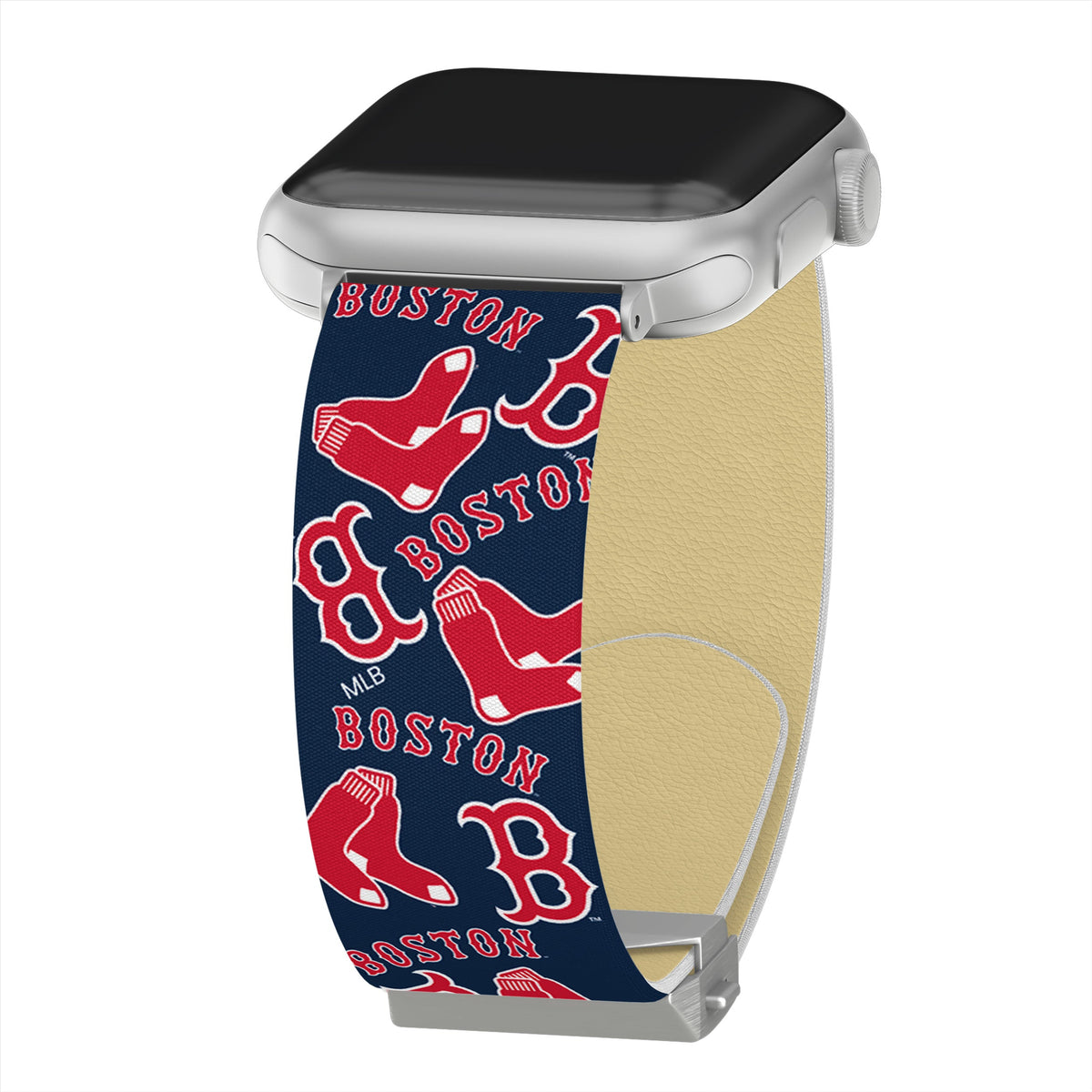 Game Time Boston Red Sox Signature Series Apple Watch Band With Engraved Buckle