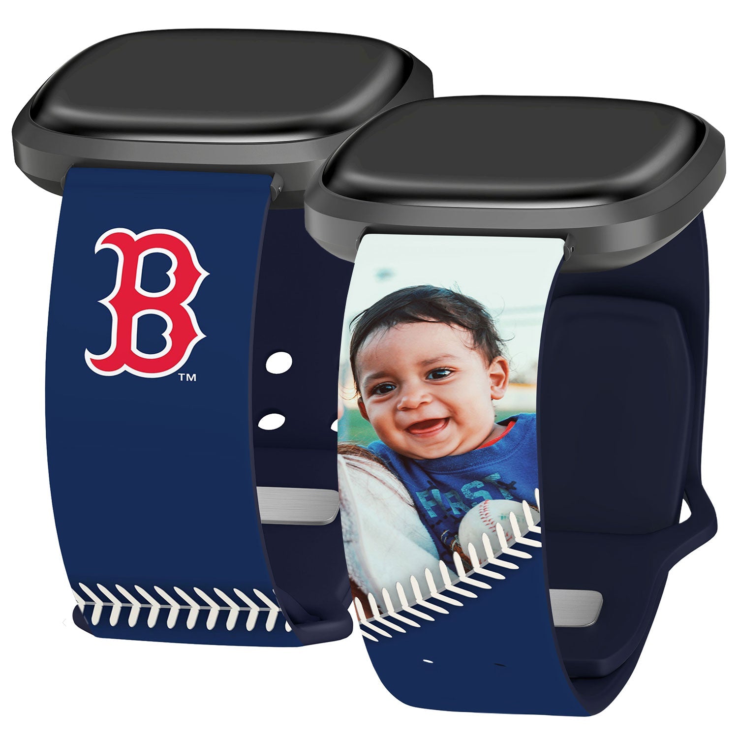 Boston Red Sox Custom Photo HD Fitbit Versa 3 & Sense Band