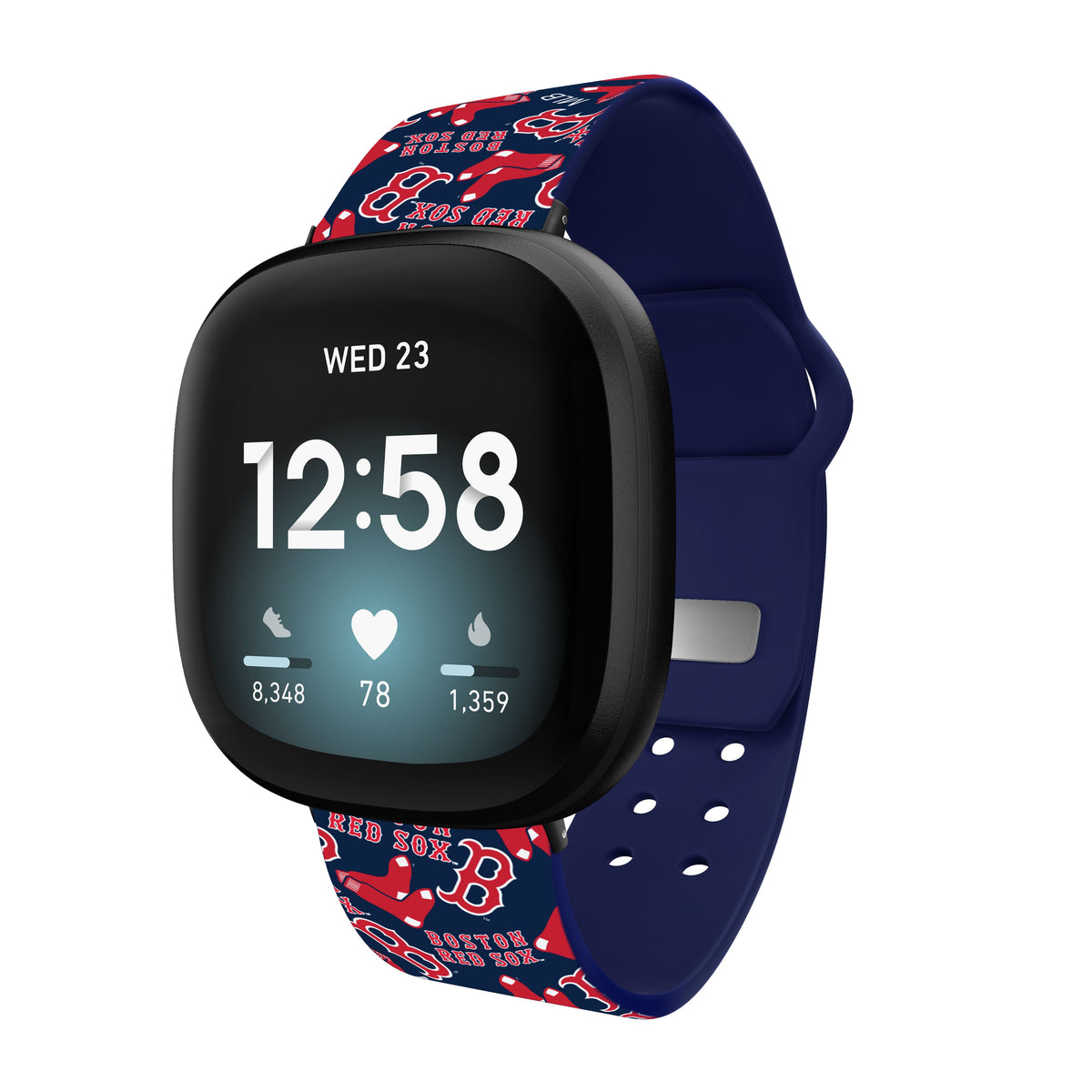 Boston Red Sox HD Fitbit Versa 3 and Sense Watch Band