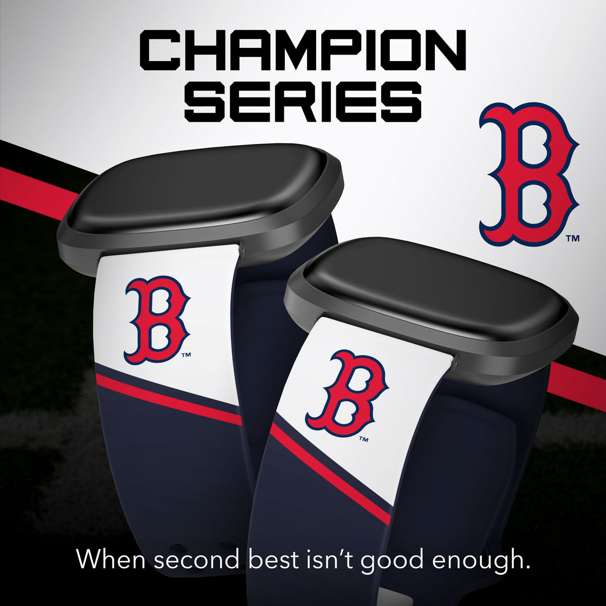 Boston Red Sox HD Champion Series Fitbit Versa 3 &amp; Sense Watch Band