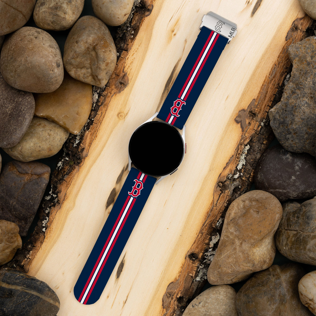 Game Time Boston Red Sox Signature Series Watch Band With Engraved Buckle