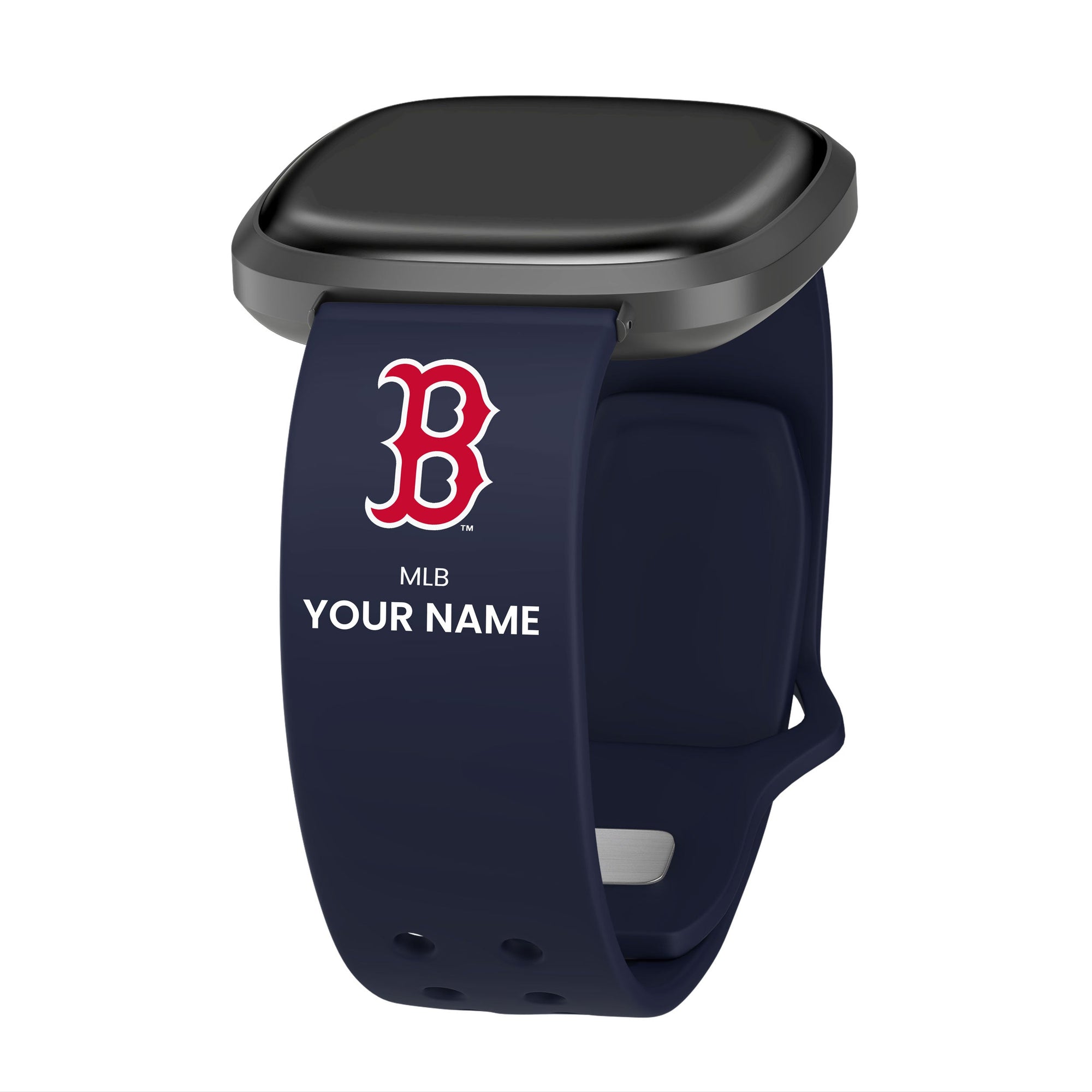 Boston Red Sox HD Custom Name Watch Band Compatible with Fitbit Versa 3 and Sense