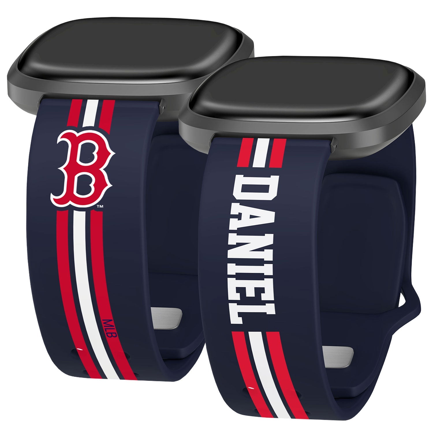 Boston Red Sox Custom Name HD Fitbit Versa 3 and Sense Watch Band