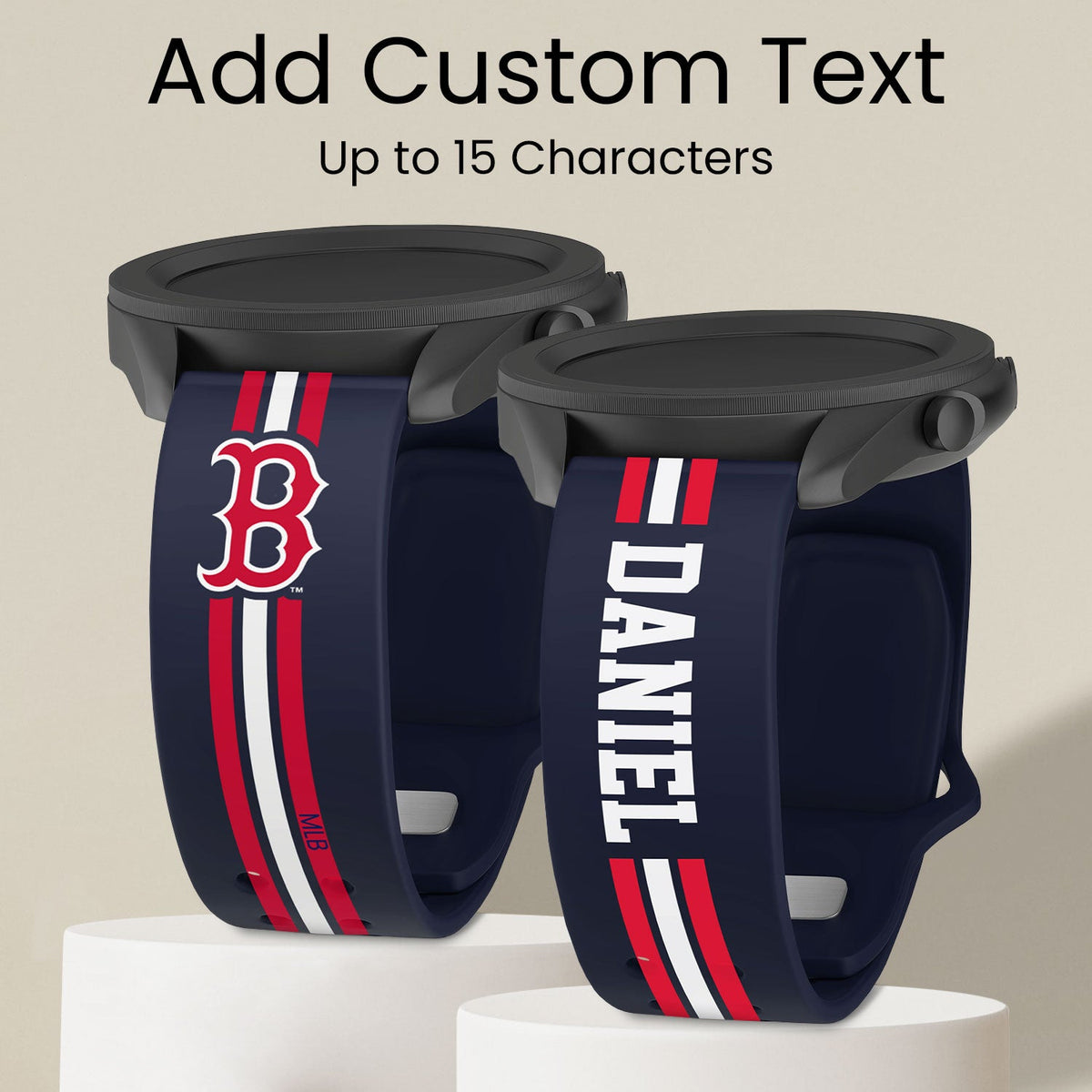Boston Red Sox Custom Name HD Quick Change Watch Band