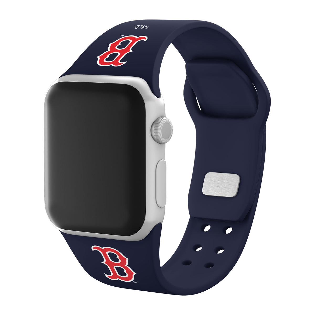Boston Red Sox Silicone Apple Watch Band - Game Time