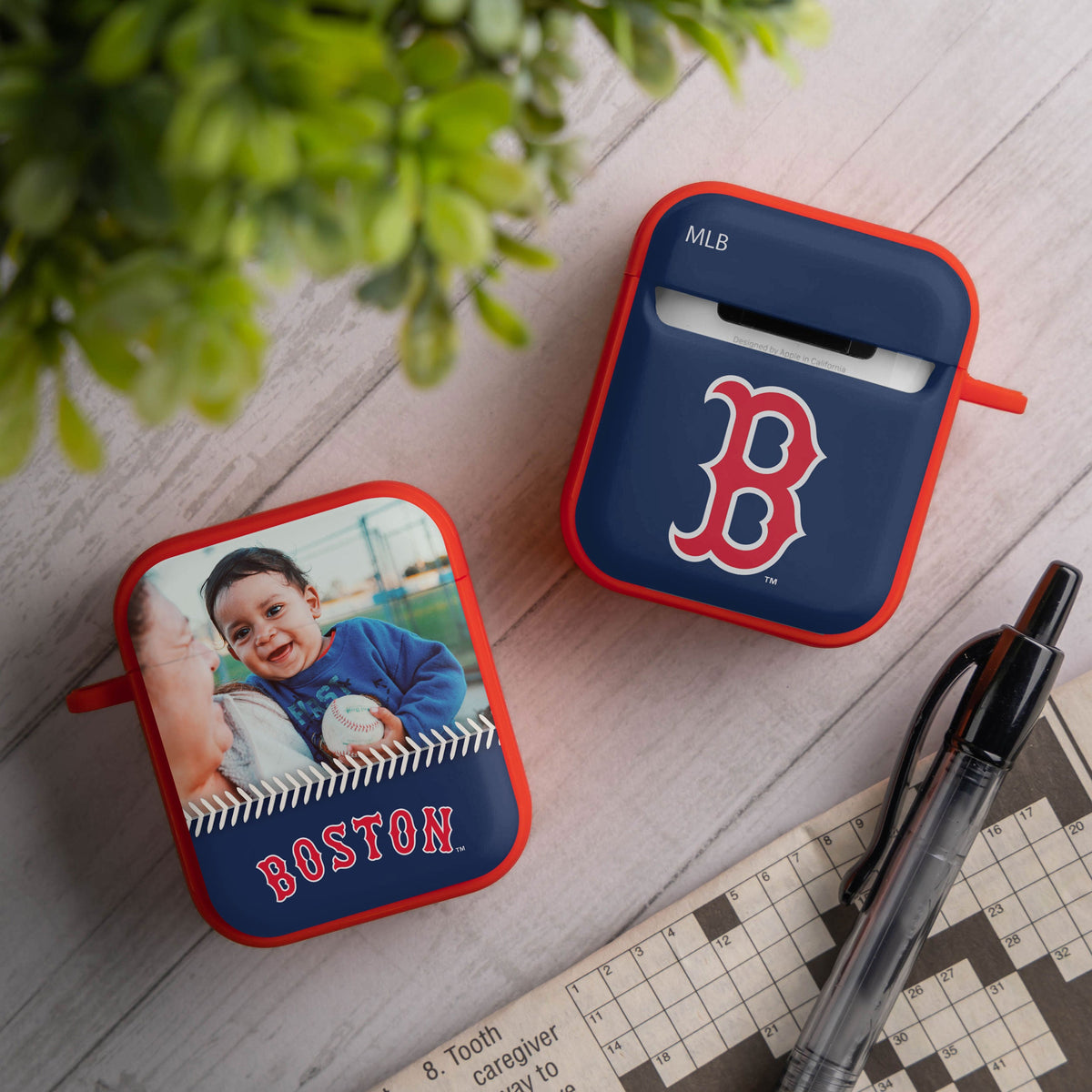 Boston Red Sox Custom Photo HDX Apple AirPods Gen 1 &amp; 2 Case Cover