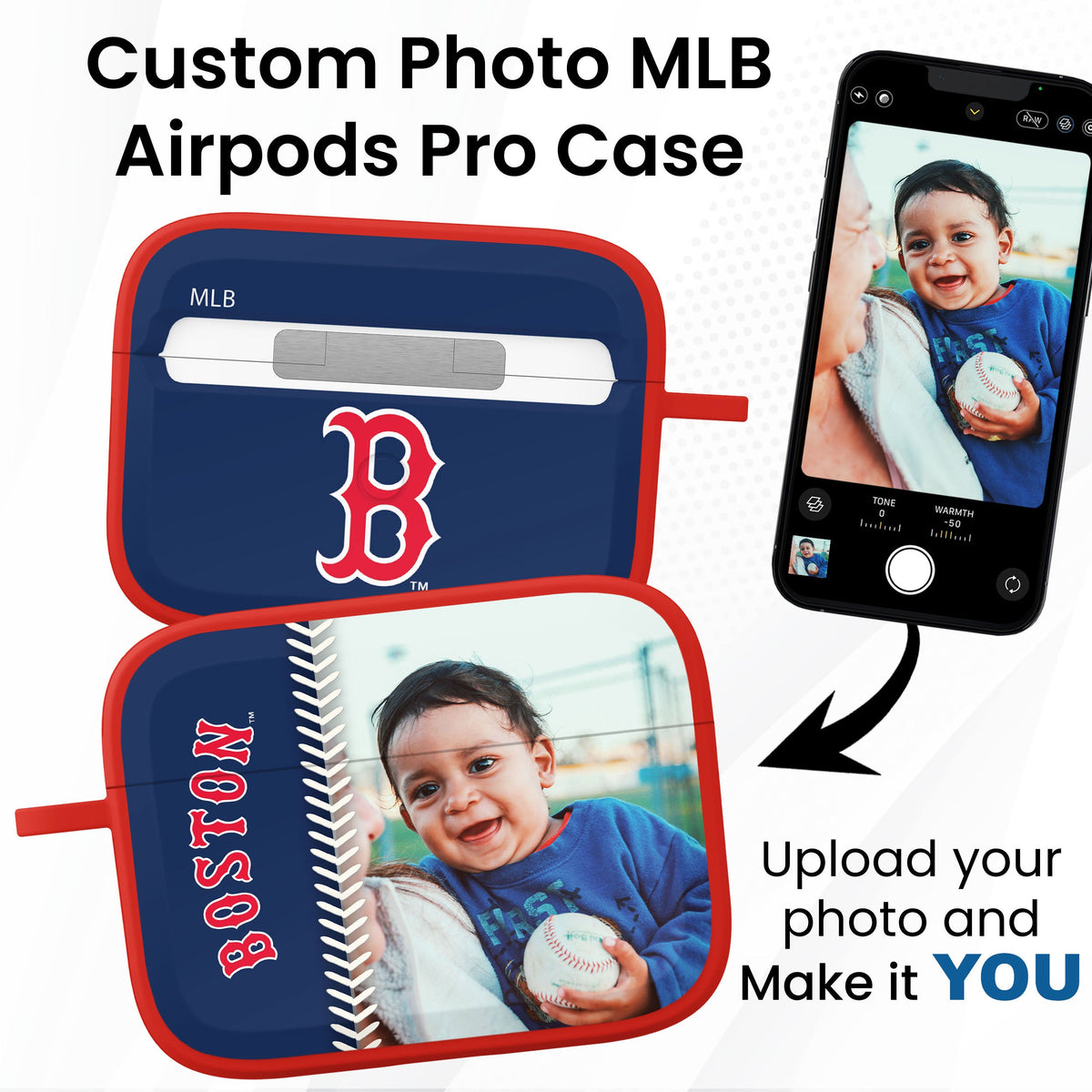 Boston Red Sox Custom Photo HDX Apple AirPods Pro Case Cover