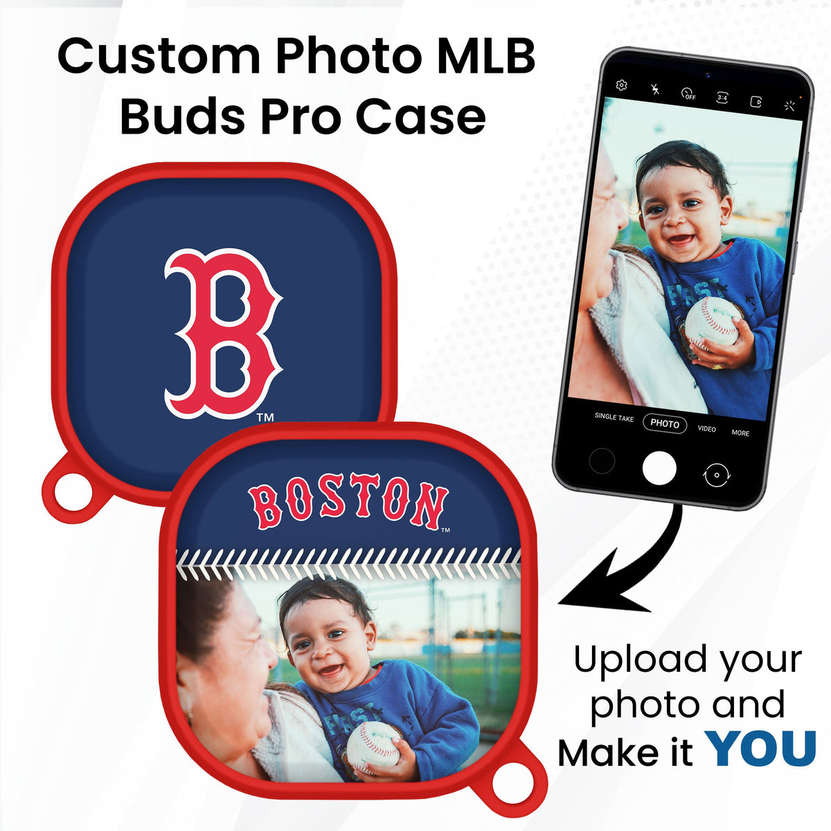 Boston Red Sox Custom Photo HDX Samsung Galaxy Buds Pro Case Cover
