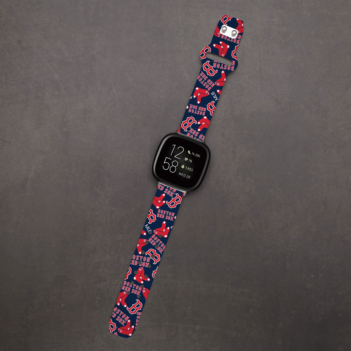 Boston Red Sox HD Fitbit Versa 3 and Sense Watch Band