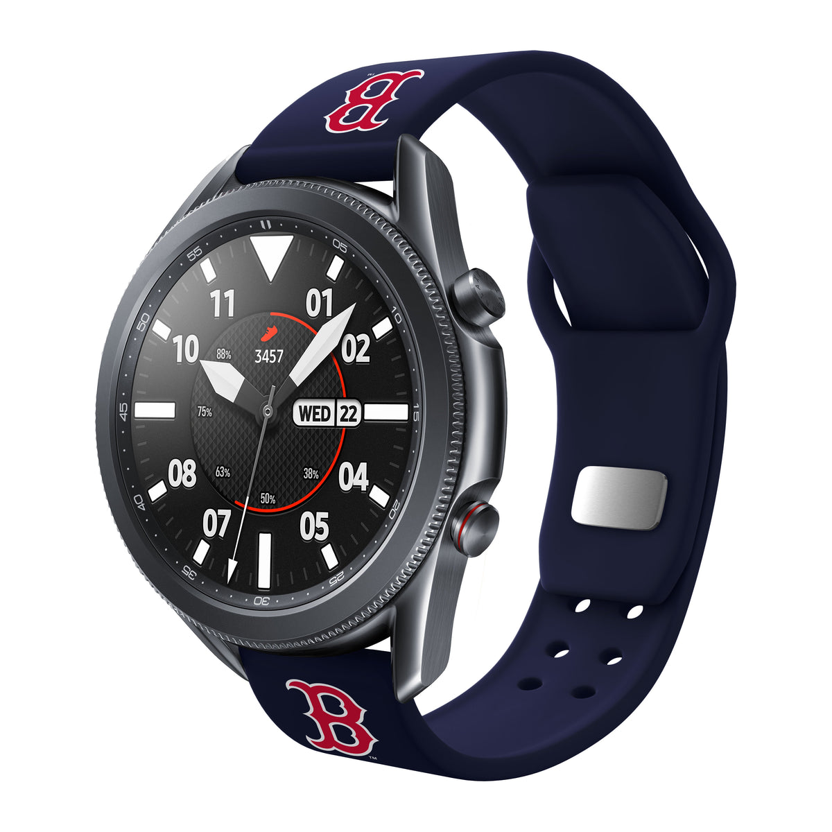 Boston Red Sox Quick Change Silicone Watch Band - Game Time