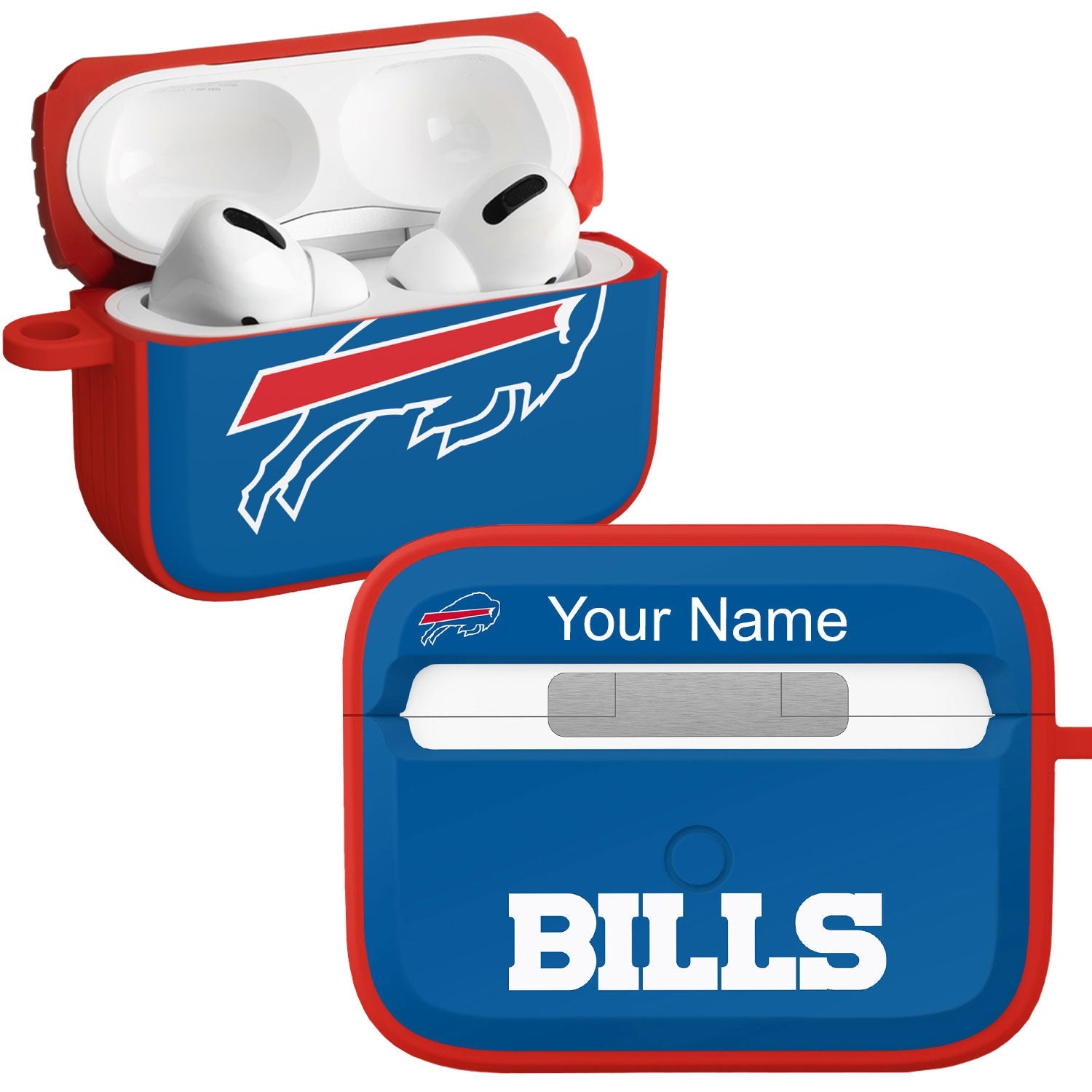 Buffalo Bills HDX Custom Name Apple AirPods Pro Case Cover (Classic)