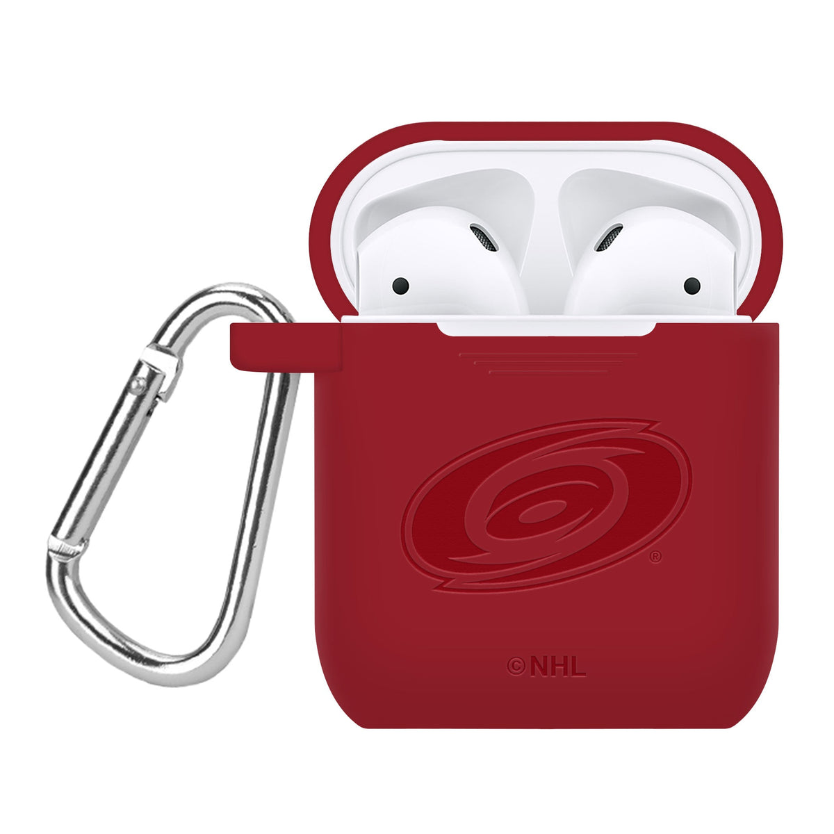 Game Time Carolina Hurricanes Engraved Silicone AirPods Case Cover