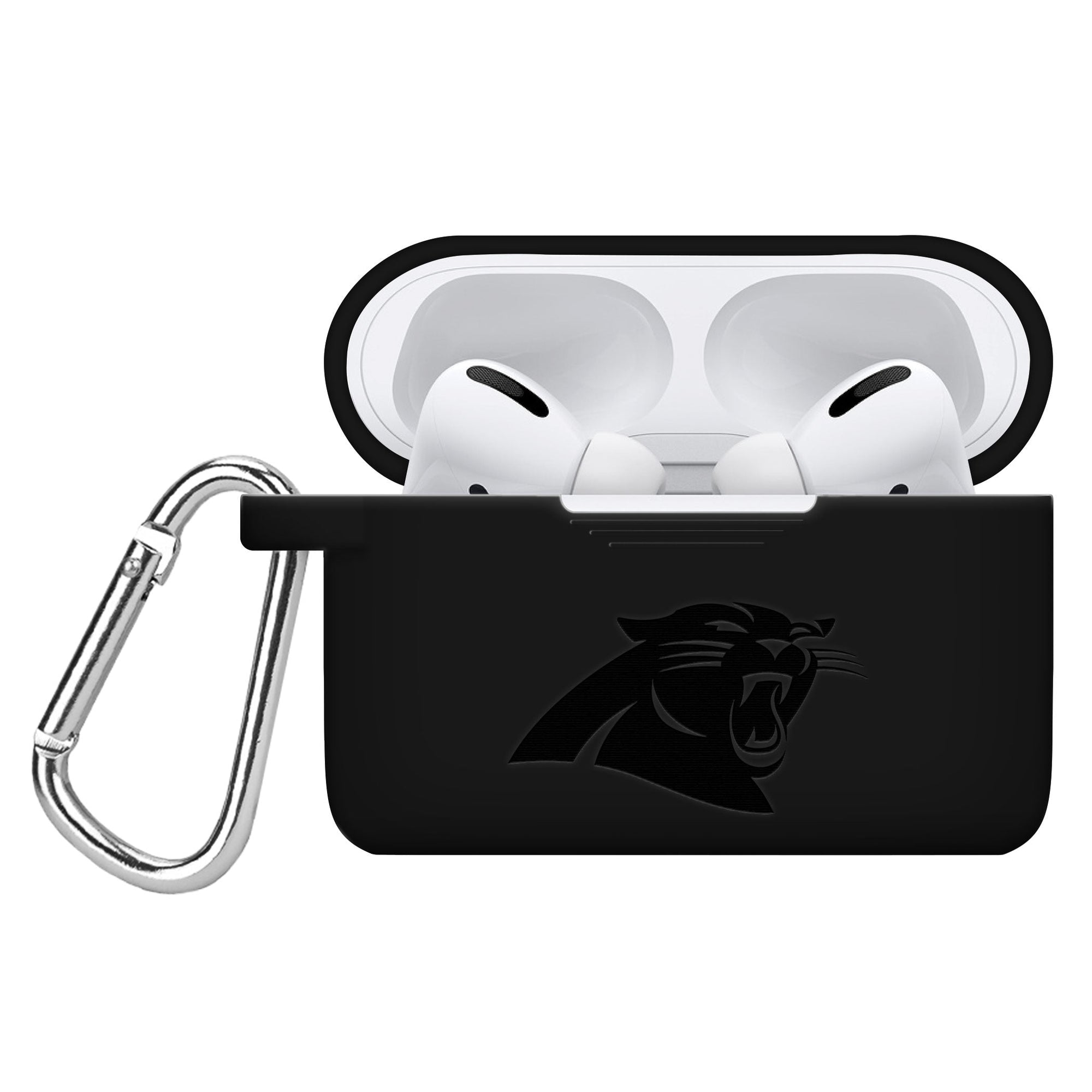Game Time Carolina Panthers Engraved AirPods Pro Silicone Case Cover