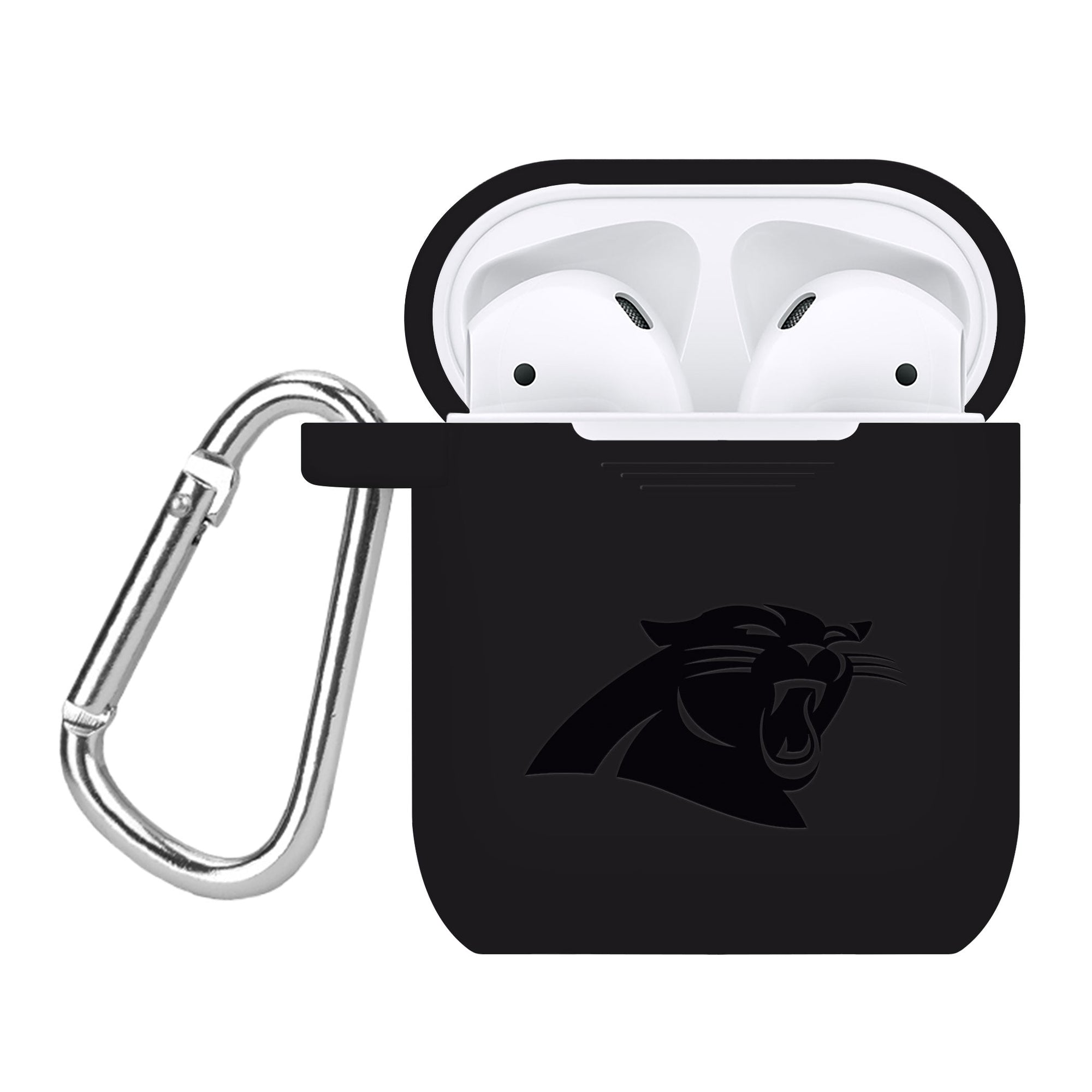 Game Time Carolina Panthers Engraved Silicone AirPods Case Cover