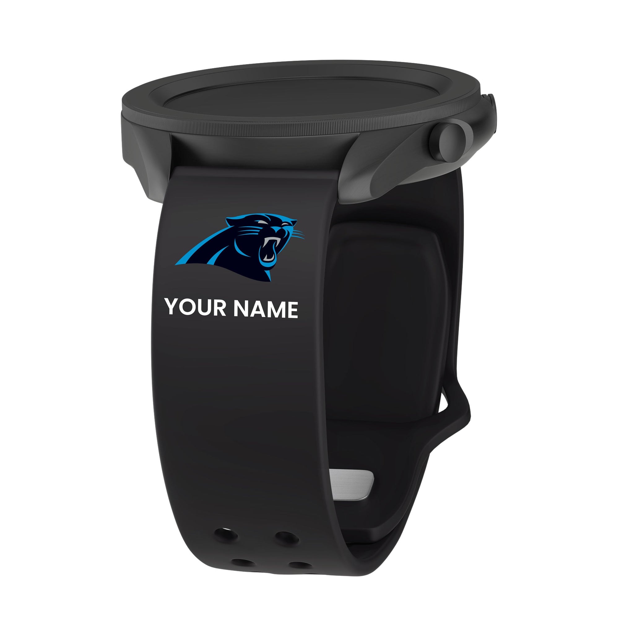 GAME TIME Carolina Panthers Custom Name HD Quick Change Watch Band