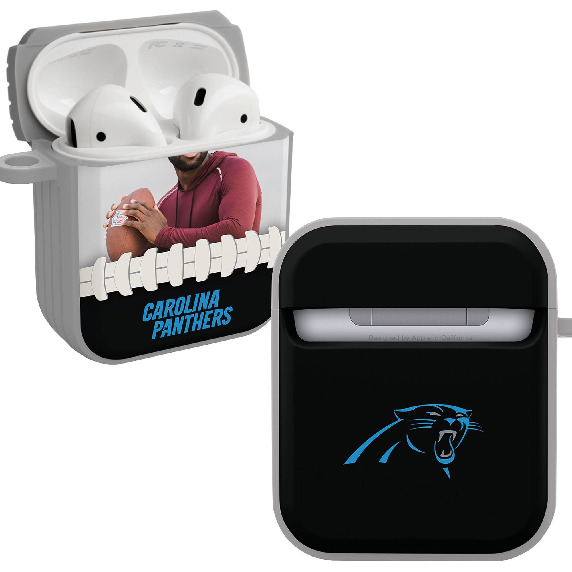 Carolina Panthers Custom Photo HDX Apple AirPods Gen 1 & 2 Case Cover