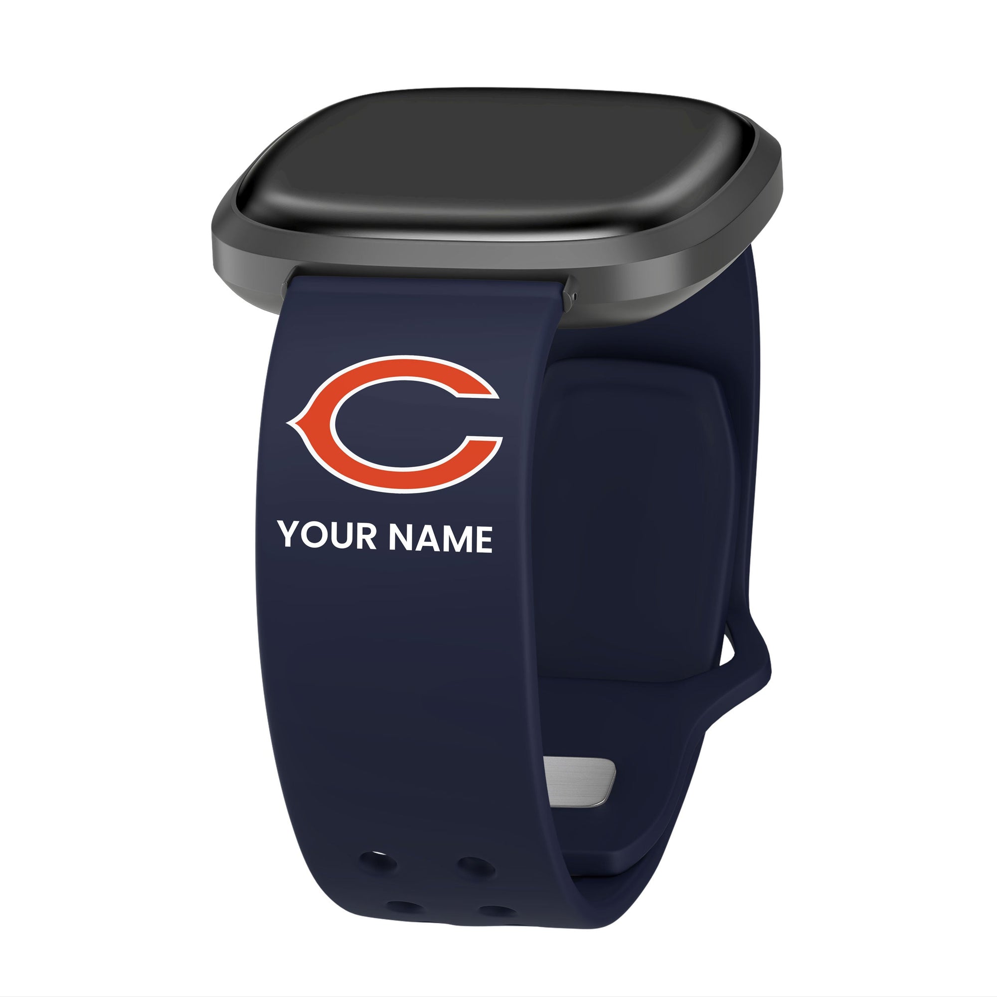 GAME TIME Chicago Bears Custom Name HD FitBit Versa 3 & Sense Watch Band