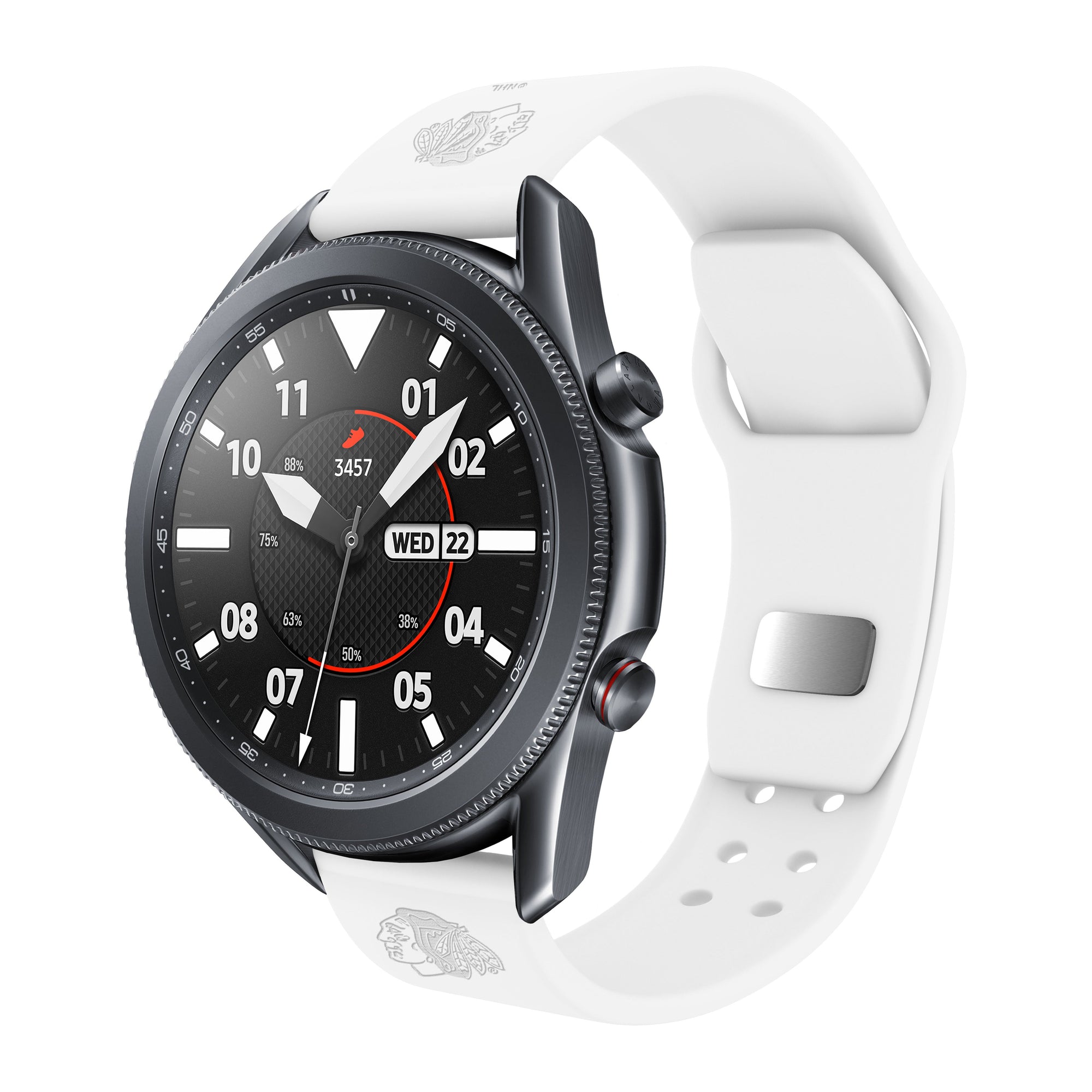 Chicago Blackhawks Engraved Silicone Watchband - AffinityBands