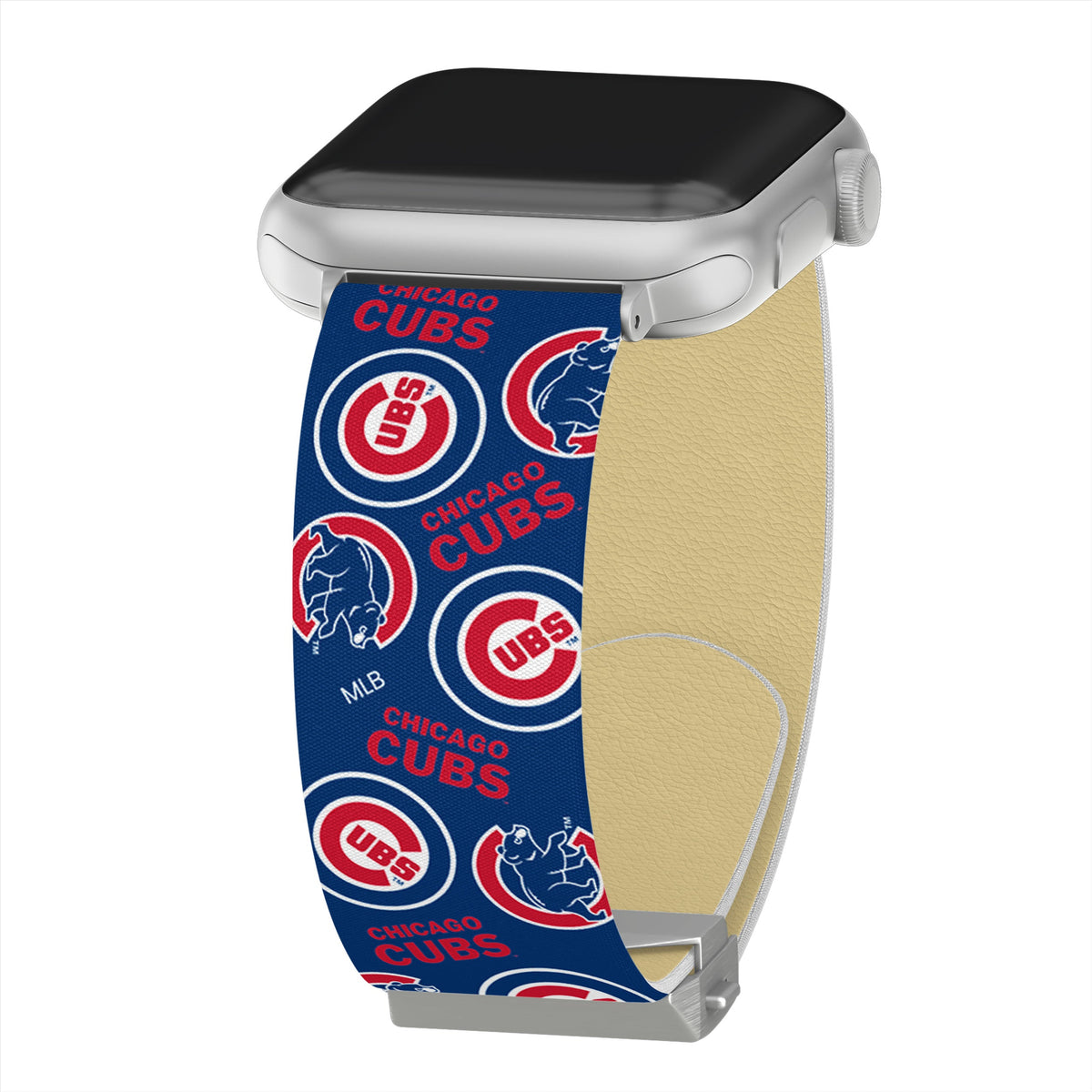 Game Time Chicago Cubs Signature Series Apple Watch Band With Engraved Buckle