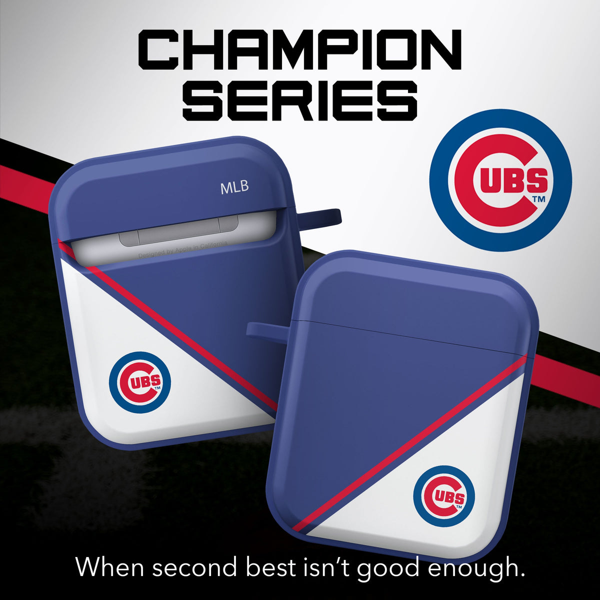 Chicago Cubs HDX Champion Series Apple AirPods Gen 1 &amp; 2 Case Cover