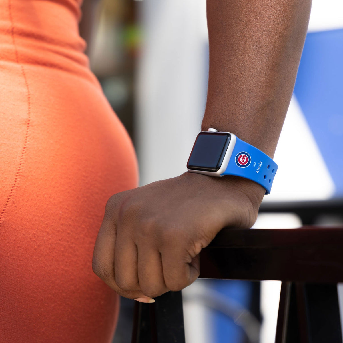 Chicago Cubs HD Custom Name Apple Watch Band