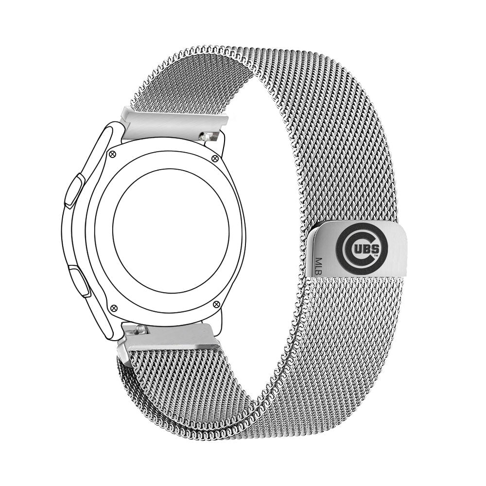 Chicago Cubs Quick Change Stainless Steel Watchband - Game Time