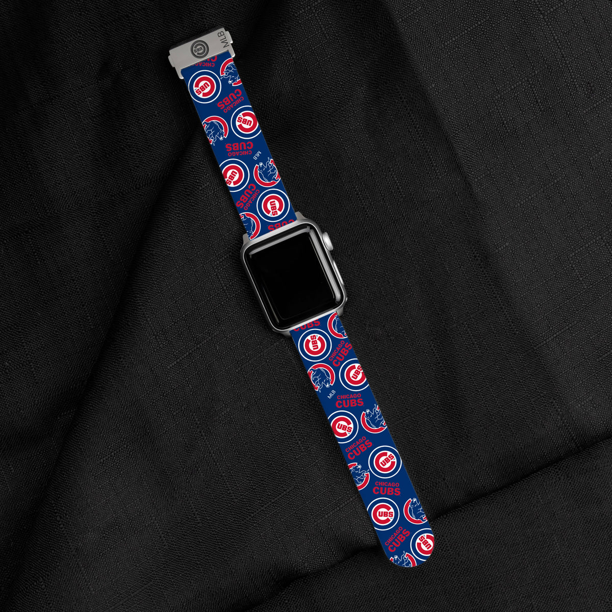 Game Time Chicago Cubs Signature Series Apple Watch Band With Engraved Buckle