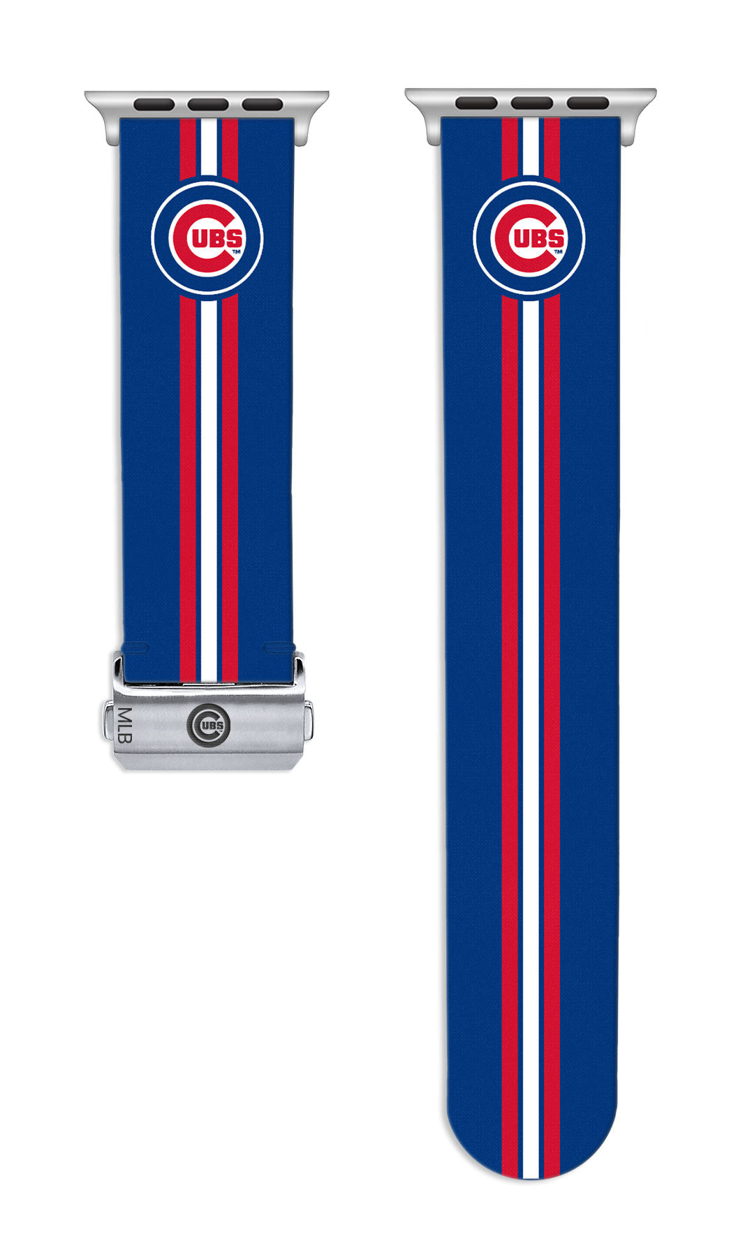 Chicago Cubs Full Print Watch Band With Engraved Buckle - Game Time